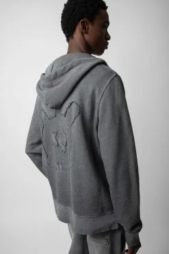 Zadig & Voltaire Alex Skull Sweatshirt Anthracite -Modern Fashion Shop JMSS00236 ANTHRACITE 5