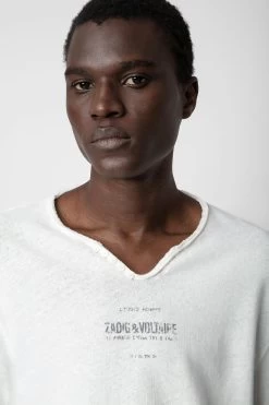 Zadig & Voltaire Monastir Henley T-shirt Judo -Modern Fashion Shop JMTN00241 JUDO 4