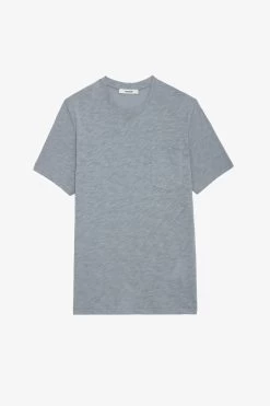 Zadig & Voltaire Stockholm Slub T-shirt Iron -Modern Fashion Shop JMTS00623 IRON