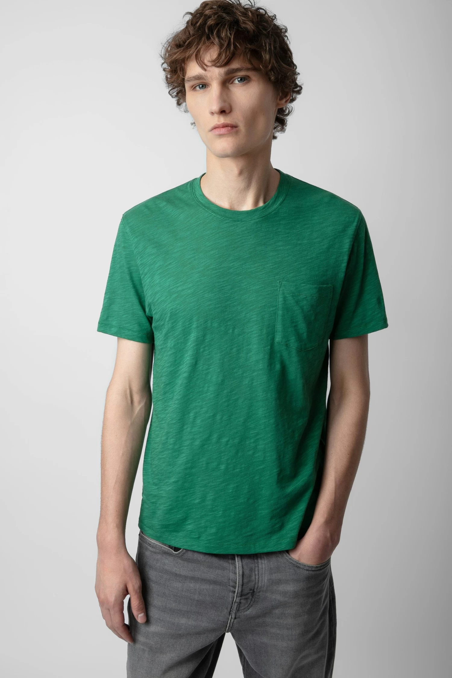 Zadig & Voltaire Stockholm Slub T-shirt Peppermint 4 Zadig & Voltaire Stockholm Slub T-shirt Peppermint - Image 2