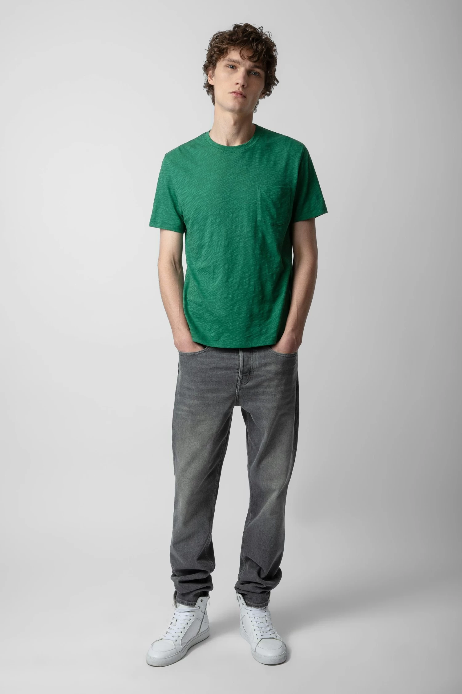 Zadig & Voltaire Stockholm Slub T-shirt Peppermint 3 Zadig & Voltaire Stockholm Slub T-shirt Peppermint