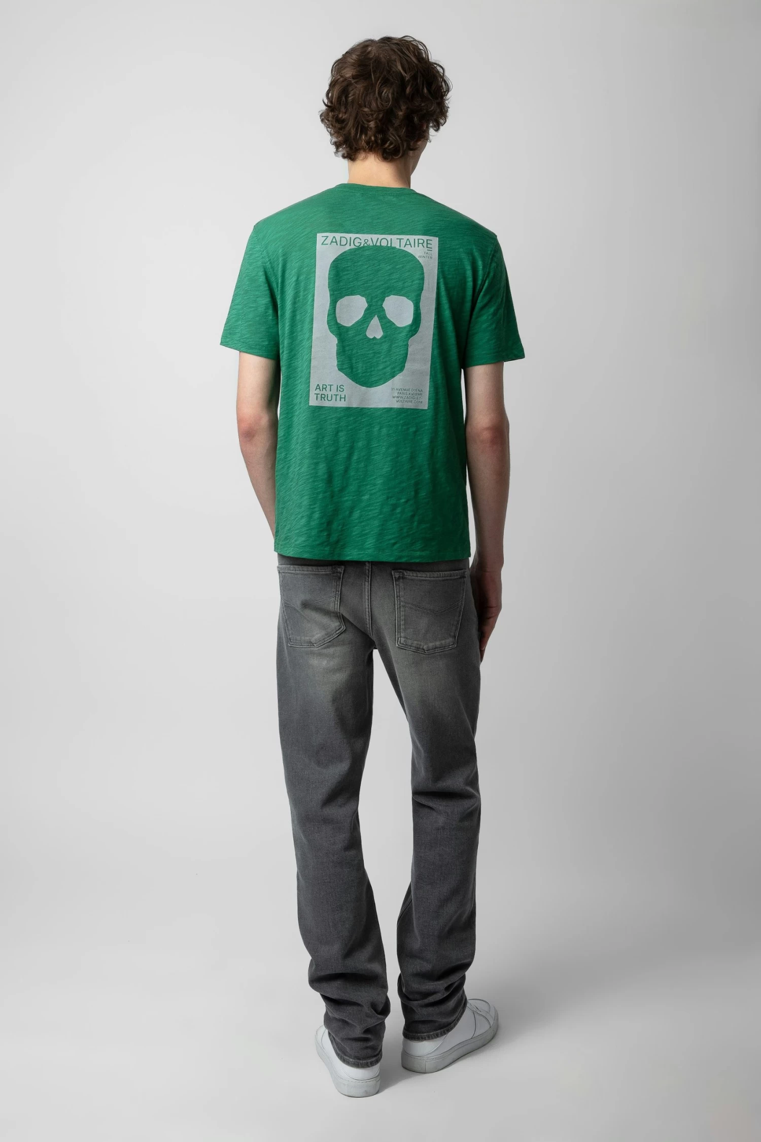 Zadig & Voltaire Stockholm Slub T-shirt Peppermint 6 Zadig & Voltaire Stockholm Slub T-shirt Peppermint - Image 4