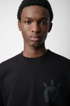 Zadig & Voltaire Teddy Skull T-shirt Black -Modern Fashion Shop JMTS00630 NOIR 4