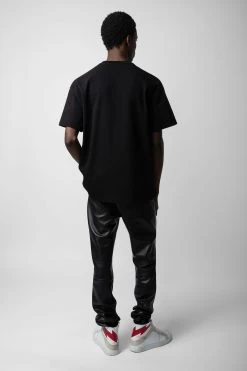 Zadig & Voltaire Teddy Skull T-shirt Black -Modern Fashion Shop JMTS00630 NOIR 5