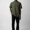 Zadig & Voltaire Teddy Skull T-shirt Used Kaki