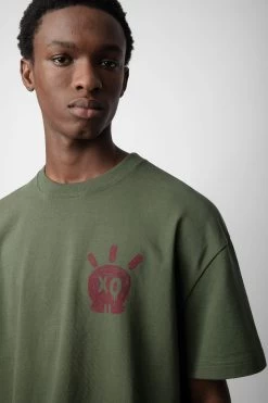 Zadig & Voltaire Teddy Skull T-shirt Used Kaki -Modern Fashion Shop JMTS00630 USED KAKI 4