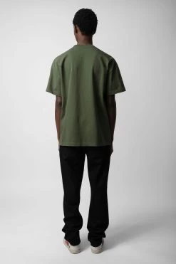 Zadig & Voltaire Teddy Skull T-shirt Used Kaki -Modern Fashion Shop JMTS00630 USED KAKI 5