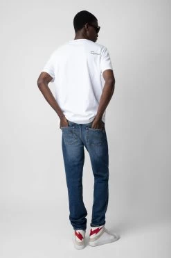 Zadig & Voltaire Ted Photoprint T-shirt White 11 Zadig & Voltaire Ted Photoprint T-shirt White -Modern Fashion Shop JMTS00638 BLANC 6