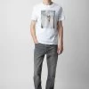 Zadig & Voltaire Tommy Photoprint T-shirt White -Modern Fashion Shop JMTS00640 BLANC 3