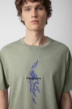 Zadig & Voltaire Thilo T-shirt Trellis -Modern Fashion Shop JMTS00643 TRELLIS 4