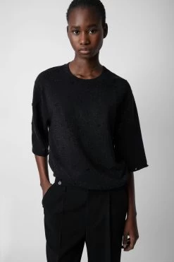 Zadig & Voltaire Edmond Diamanté Sweatshirt Black