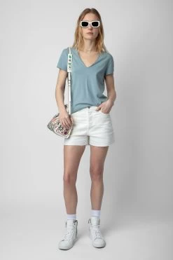 Zadig & Voltaire Story Fishnet T-shirt Glacier