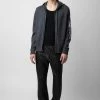 Zadig & Voltaire Oliver Cardigan Anthracite -Modern Fashion Shop KMCA00221 ANTHRACITE 3