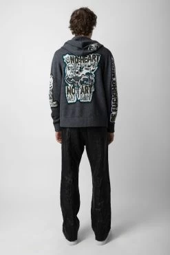 Zadig & Voltaire Oliver Cardigan Anthracite -Modern Fashion Shop KMCA00221 ANTHRACITE 5