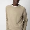 Zadig & Voltaire Thomaso Sweater Light Beige -Modern Fashion Shop KMSW00651 LIGHT BEIGE 2 1