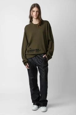 Zadig & Voltaire Marko Sweater Used Kaki -Modern Fashion Shop KMSW00695 USED KAKI 12