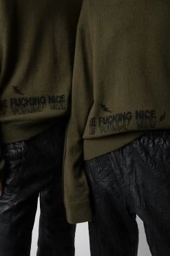 Zadig & Voltaire Marko Sweater Used Kaki -Modern Fashion Shop KMSW00695 USED KAKI 13