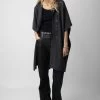 Zadig & Voltaire Inna Cashmere Cardigan Kaki Slate