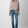Zadig & Voltaire Alma Cashmere Sweater Primrose -Modern Fashion Shop KWSW00007 PRIMEROSE 2