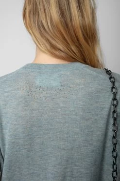 Zadig & Voltaire Life Cashmere Sweater Nuage -Modern Fashion Shop KWSW01496 NUAGE 6