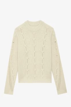 Zadig & Voltaire Morley Sweater Vanille -Modern Fashion Shop KWSW01608 VANILLE 10