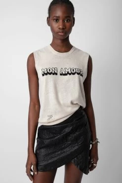 Zadig & Voltaire Nida Mon Amour Top Petale -Modern Fashion Shop KWTO00004 PETALE 4