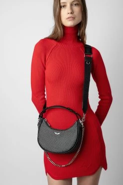 Zadig & Voltaire Moonrock Dotted Swiss Bag Black -Modern Fashion Shop LWBA02402 NOIR 8