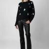 Zadig & Voltaire Markus Stars Cashmere Sweater Black