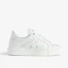 Zadig & Voltaire ZV1747 La Flash Low-Top Platform Sneakers White -Modern Fashion Shop SWSN00426 BLANC