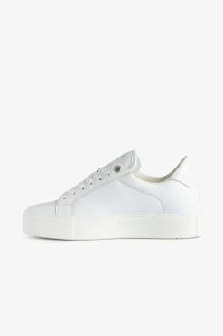 Zadig & Voltaire ZV1747 La Flash Low-Top Platform Sneakers White -Modern Fashion Shop SWSN00426 BLANC 2