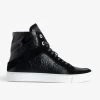 Zadig & Voltaire ZV1747 High Flash High-Top Crinkled Sneakers Black -Modern Fashion Shop SWSN00431 NOIR