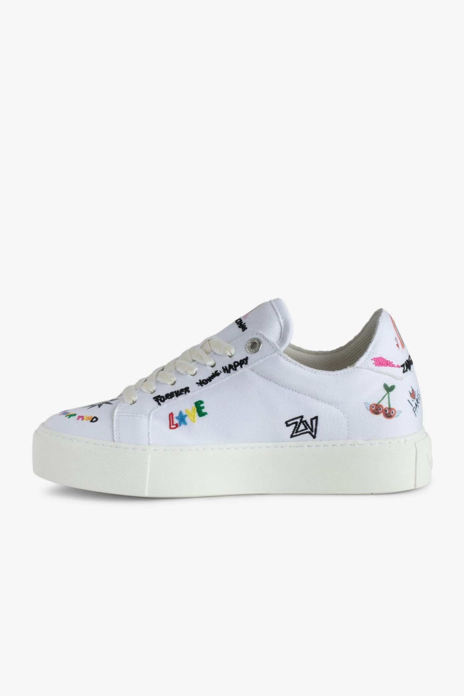 Zadig & Voltaire ZV1747 La Flash Chunky Low-Top Sneakers White 4 Zadig & Voltaire ZV1747 La Flash Chunky Low-Top Sneakers White - Image 2