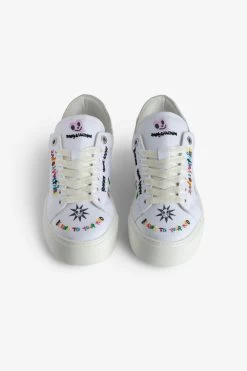 Zadig & Voltaire ZV1747 La Flash Chunky Low-Top Sneakers White 10 Zadig & Voltaire ZV1747 La Flash Chunky Low-Top Sneakers White -Modern Fashion Shop SWSN00502 BLANC 3