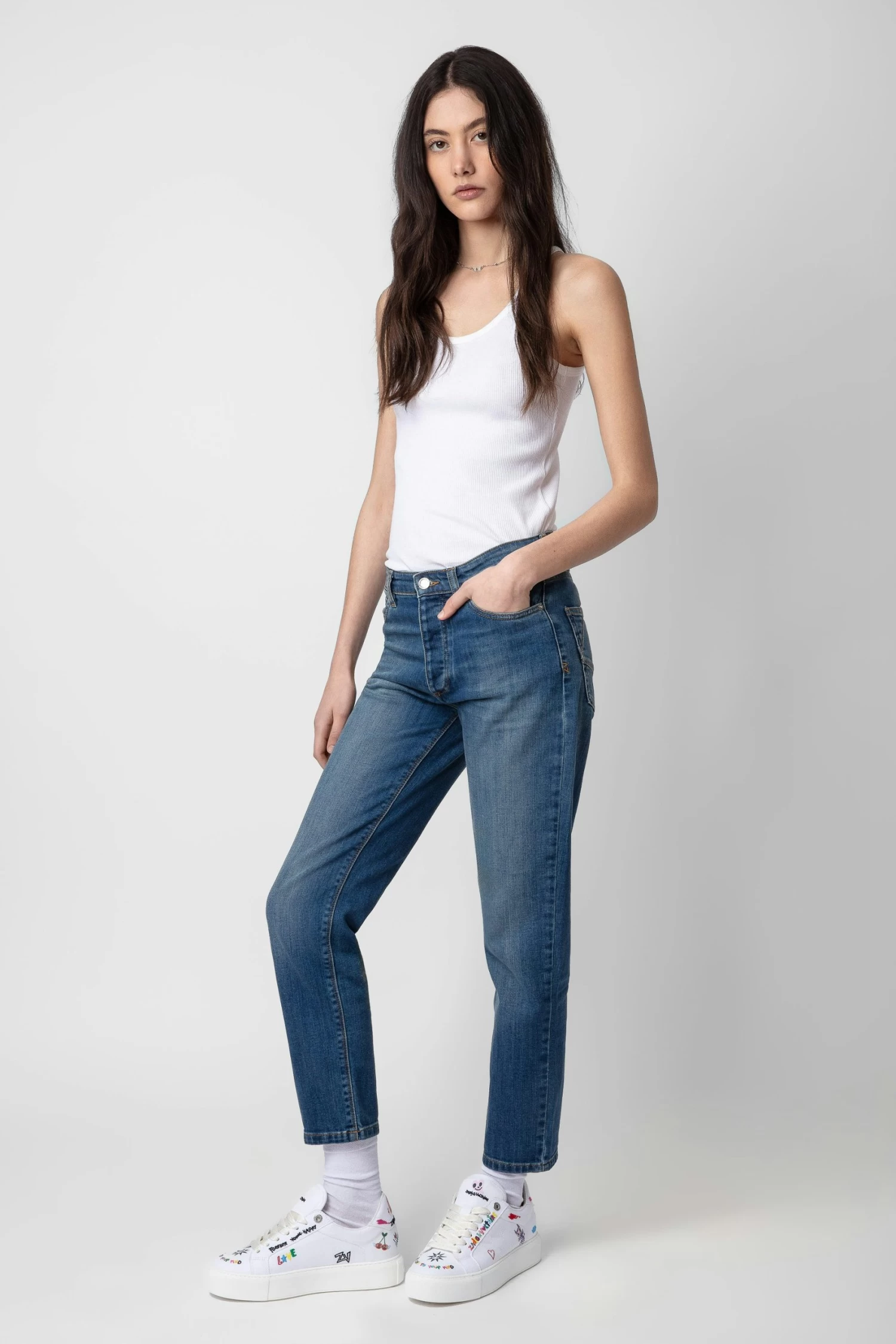 Zadig & Voltaire ZV1747 La Flash Chunky Low-Top Sneakers White 8 Zadig & Voltaire ZV1747 La Flash Chunky Low-Top Sneakers White - Image 6