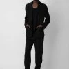 Zadig & Voltaire Viks Linen Blazer Black -Modern Fashion Shop WMBL00160 NOIR 2