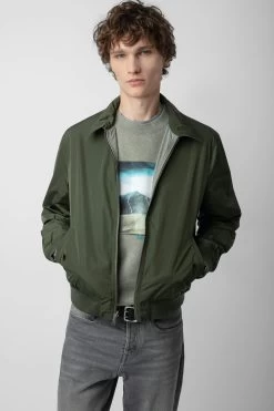 Zadig & Voltaire Mate Jacket Treillis -Modern Fashion Shop WMOW00373 TREILLIS 5