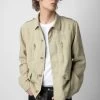 Zadig & Voltaire Kido Linen Jacket Light Beige