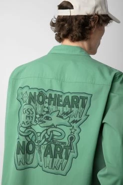 Zadig & Voltaire Stan Shirt Peppermint -Modern Fashion Shop WMSH00281 PEPPERMINT 5