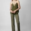 Zadig & Voltaire Christy Silk Camisole Dark Olive