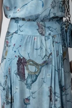 Zadig & Voltaire Rolanys Silk Dress Glacier -Modern Fashion Shop WWDR01321 GLACIER 7