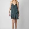 Zadig & Voltaire Calissa Silk Jacquard Dress Nori