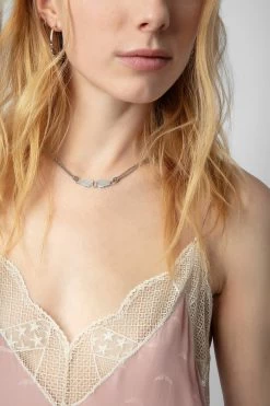 Zadig & Voltaire Risty Silk Jacquard Dress Primrose -Modern Fashion Shop WWDR01336 PRIMEROSE 5