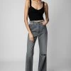 Zadig & Voltaire Evy Jeans Grey -Modern Fashion Shop WWJE00224 GRIS 2