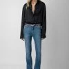 Zadig & Voltaire Tyrone Satin Shirt Black