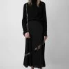 Zadig & Voltaire Jaylal Silk Skirt Black
