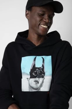 Zadig & Voltaire Sancho Photoprint Sweatshirt Black -Modern Fashion Shop jmss00239 noir 4