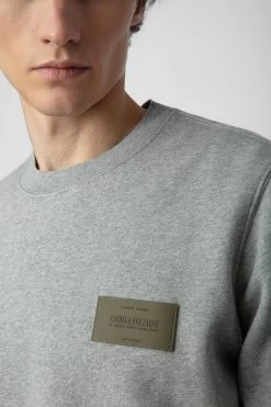 Zadig & Voltaire Aime Sweatshirt Gris Chine -Modern Fashion Shop jmss00247 gris chine 4