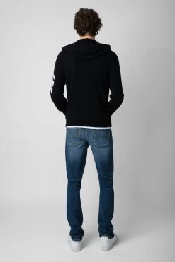 Zadig & Voltaire Clash Cardigan Black -Modern Fashion Shop kmca00009 noir 5