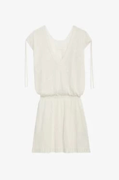 Zadig & Voltaire Alanis Dress Ecru -Modern Fashion Shop kwdr00184 ecru copie
