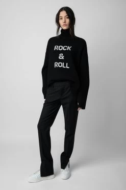 Zadig & Voltaire Alma Rock & Roll Sweater Black
